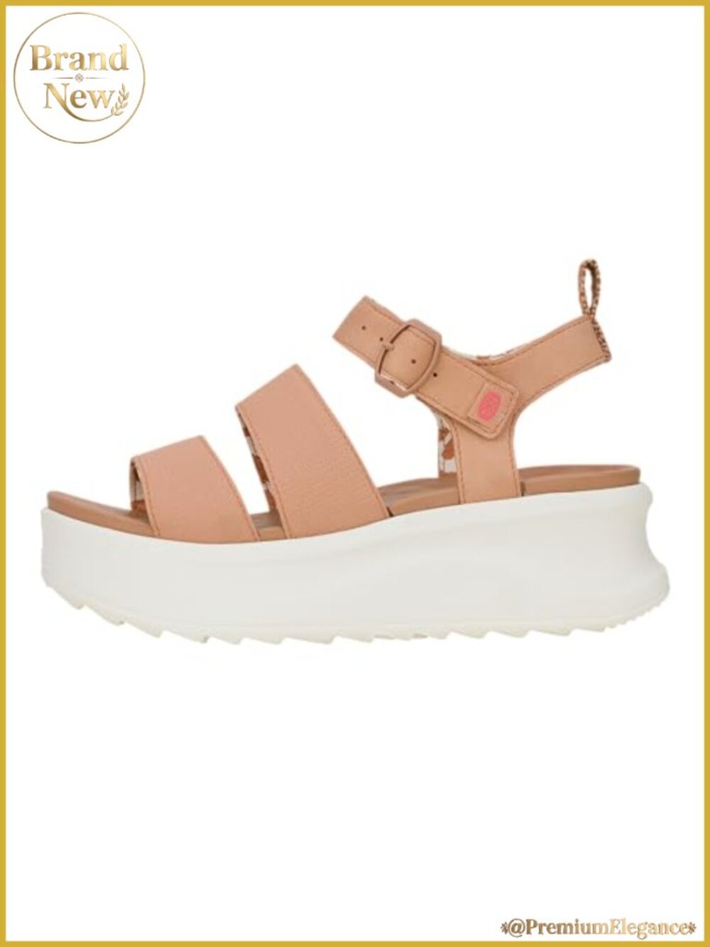 Platform Wedge Sandal Adjustable Buckle Slip On Casual Beach Open Toe